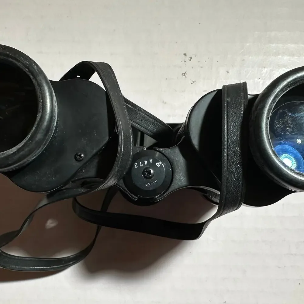 Focal 7x35 Binoculars Coated Optics 525' 1000Y Case Manual Lens Cloth Vintage